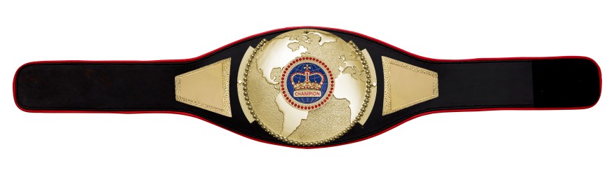 CHAMPIONSHIP BELT PROGLOBE/G/BLUGEMG - AVAILABLE IN 6+ COLOURS